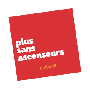 logo du collectif : plus sans ascenseurs