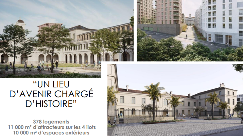 378 logements dans un lieu d'avenir chargé d'histoire