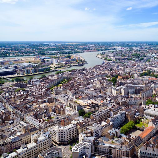 Ville vue du ciel