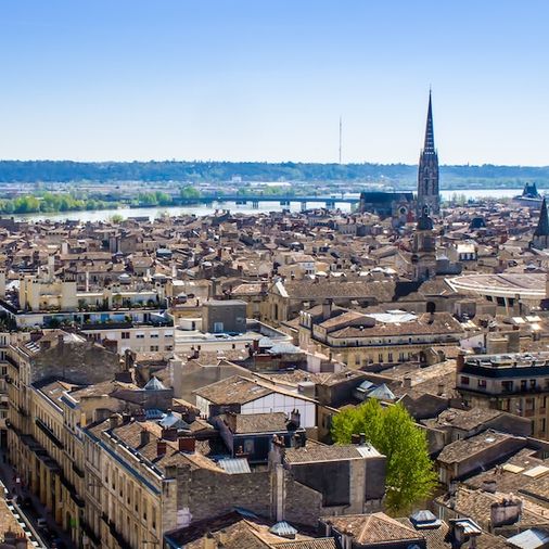 Bordeaux vue du ciel